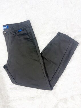MAC Jeans Griffin Tapered Fit Pants Size 32/28 Gray Ankle Zip Stretch